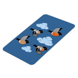 Eurasian Bullfinches in Flight 4