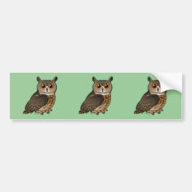 Eurasian Eagle-Owl Bumper Sticker