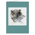 "Eurasian Eagle Owl" Greeting Cards