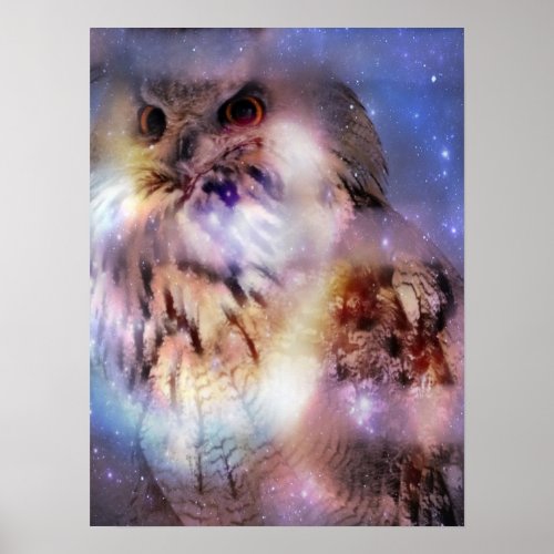 Eurasian Eagle-owl Poster print