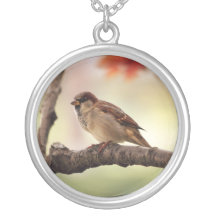 Eurasian Tree Sparrow Necklace