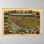Eureka California 1902 Panoramic Map posters