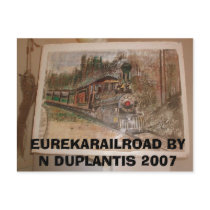 Eureka Railroad by Norman Duplantis postcards