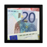 Euro Bills Background Gift Boxes