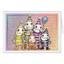 Euro clowns card