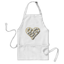Euro Coins - heart pattern - apron, choose style