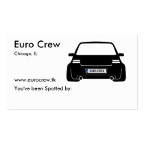 Euro Crew spotter Cards business cards