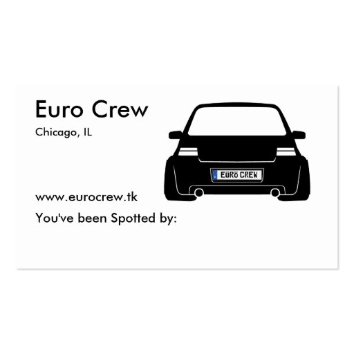 Euro Crew spotter Cards Business Cards