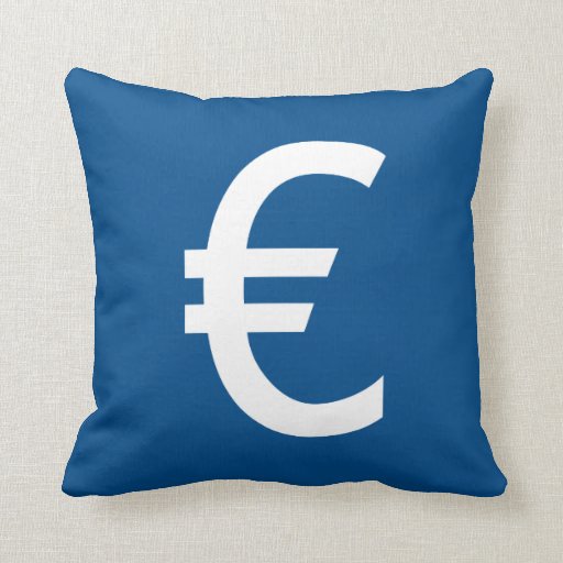 Euro Throw Pillow Zazzle