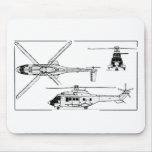 Eurocopter-Super-Puma-SA-33 Mouse Mats