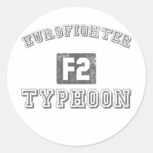 Eurofighter Typhoon Round Sticker