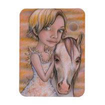 Europa and Snowflake Rectangular Magnet