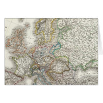 Europa Atlas Map Greeting Cards