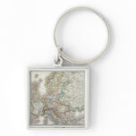 Europa Atlas Map Keychain