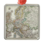 Europa Atlas Map Christmas Tree Ornament