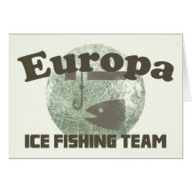 Europa Ice Fishing Team Greeting Cards