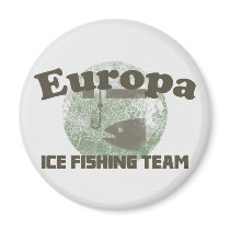 Europa Ice Fishing Team Refrigerator Magnets