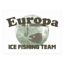Europa Ice Fishing Team Post Card