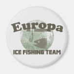 Europa Ice Fishing Team Refrigerator Magnets
