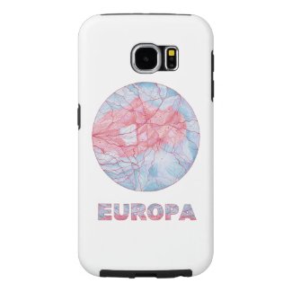 Europa Jupiters Moon Space Geek Colorful Samsung Galaxy S6 Cases