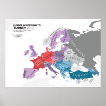 Europe According to Turkey Print