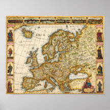 Europe Amsterdam Wit Frederick  1680 Reproduction Posters