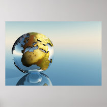 america, atlas, south, north, ball, business, cartography, center, communication, continent, countries, dimensional, earth, geo, geographical, geography, world, Poster with custom graphic design