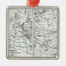 Europe, at the start of the Reformation Christmas Ornament