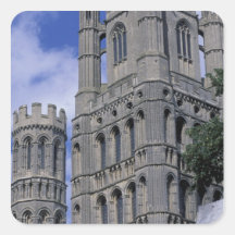 Europe, England, Cambridgeshire, Ely. Ely Square Sticker