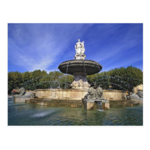 Europe, France, Aix-en-Provence. Fontaine de Postcards