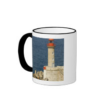 Europe, France, Corsica, Bastia.  Port Coffee Mugs