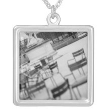 Europe, France, Paris. Chairs, Jardin du Custom Jewelry