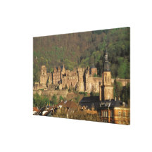 Europe, Germany, Heidelberg. Castle Stretched Canvas Print