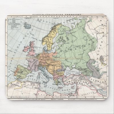 Europe in 1905 Mousepad by cooldudeproducts