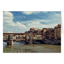 Europe, Italy, Florence. The Ponte Vecchio Card