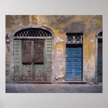 Europe, Italy, Lucca. These old doors add Print