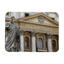 Europe, Italy, Rome. St. Peter's Basilica (aka 2 Vinyl Magnet