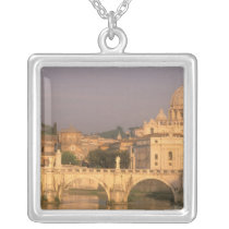 Europe, Italy, Rome, The Vatican. Basilica San Personalized Necklace