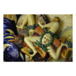 Europe, Italy, Sicily, Taormina. Traditional 7 Photo Print