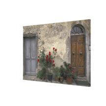 Europe, Italy, Tuscany, Chianti, Tuscan doorway; Canvas Prints