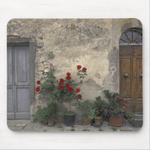 Europe, Italy, Tuscany, Chianti, Tuscan doorway; Mouse Pad