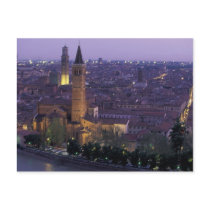 Europe, Italy, Verona, View from the Castel S. Post Card