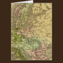 Europe Olney Map cards