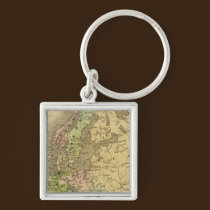 Europe Olney Map keychains