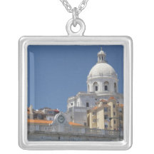 Europe, Portugal, Lisbon (aka Lisboa). Military Personalized Necklace