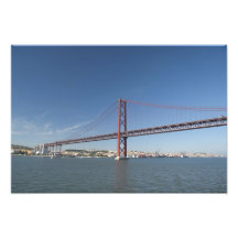 Europe, Portugal, Lisbon aka Lisboa). Ponte Photographic Print