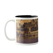 Europe, Spain, Balearics, Menorca, Mao. Dawn Coffee Mug