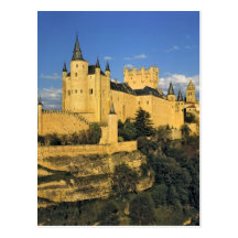 Europe, Spain, Segovia. The imposing Alcazar, Postcards