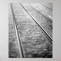 Europe, Switzerland, Bern. Tram tracks, 2