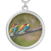 European Bee Eater Birds in Ariège France Custom Jewelry